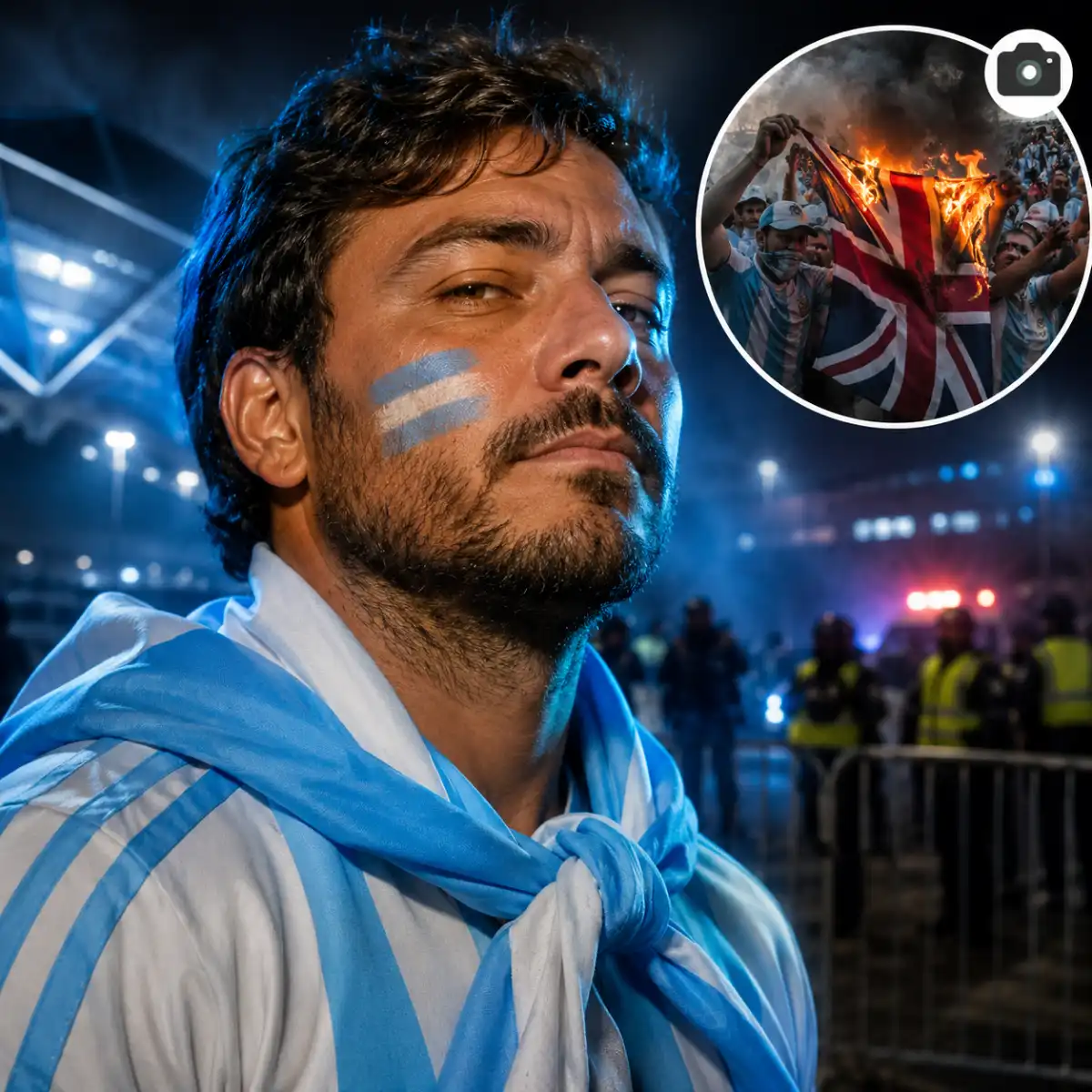 Argentina Fans Burn Union Jack Before England World Cup Semi-Final as Atlanta Security Tightens