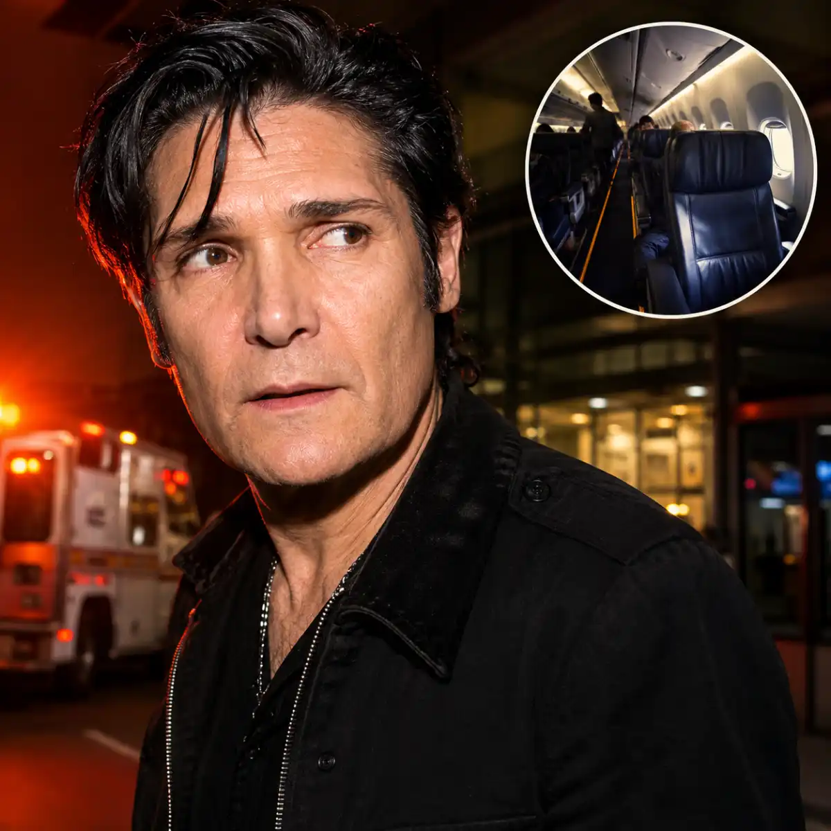 Corey Feldman Hospitalized After Flight Scare