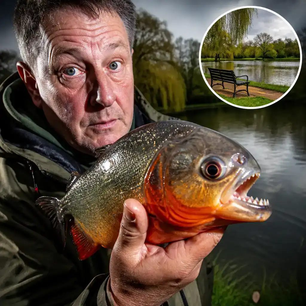 Fisherman Reels In a Piranha From a UK Park Pond
