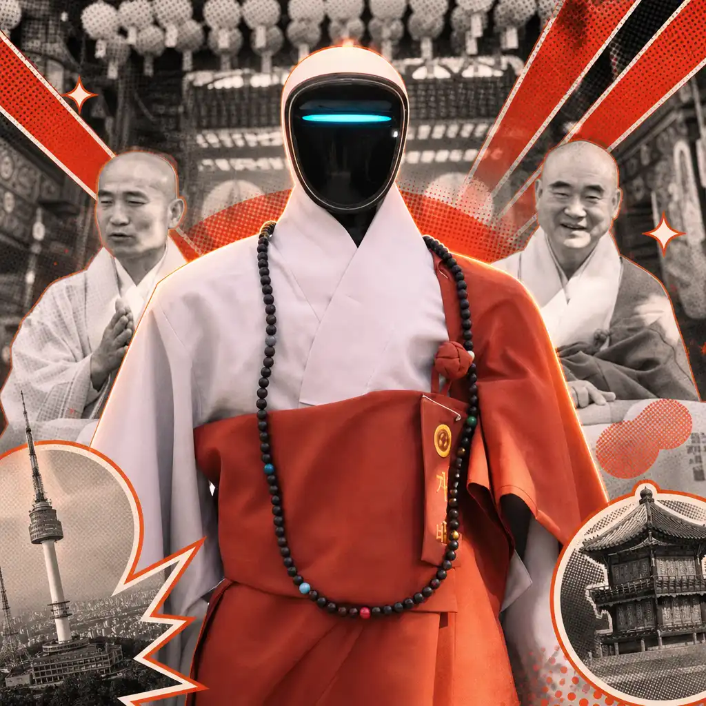 South Korea Initiates Its First Robot Monk