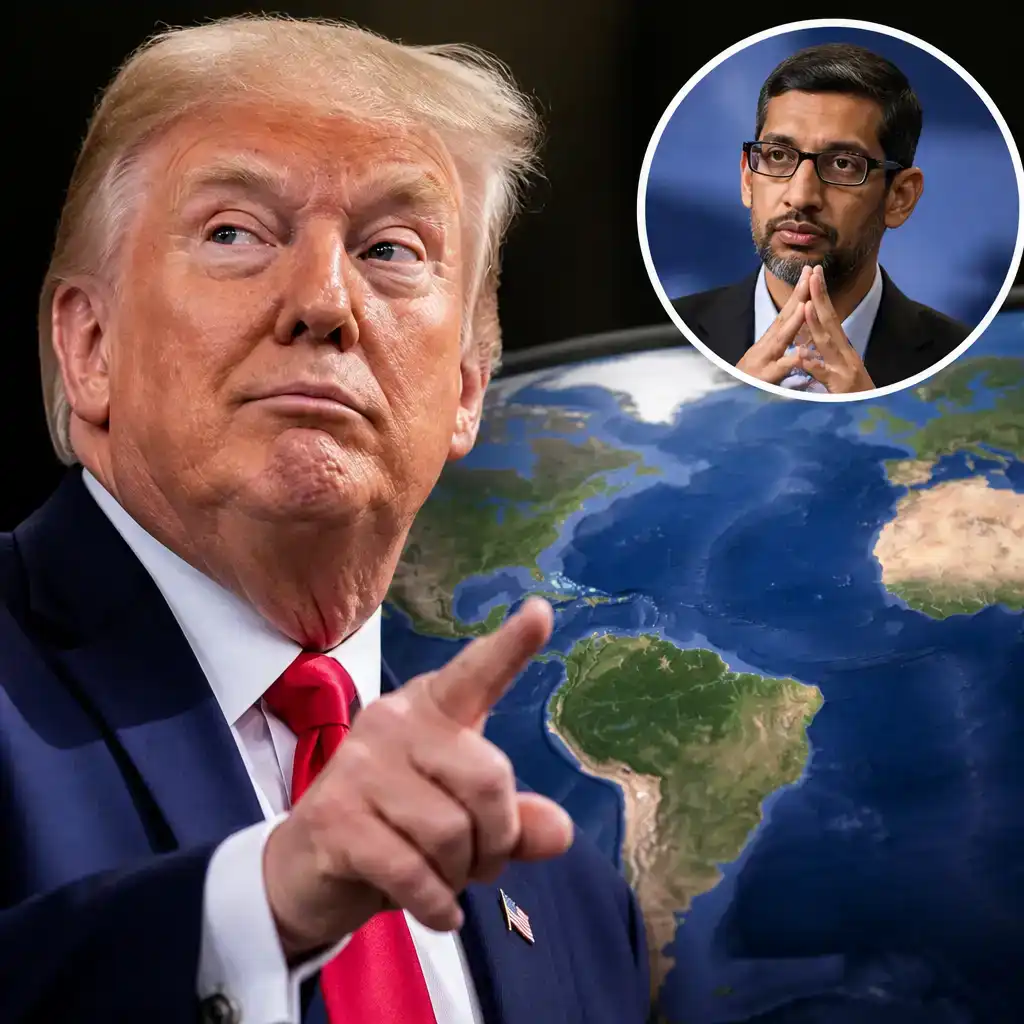 Trump Says Google Refused to Rename Atlantic Ocean