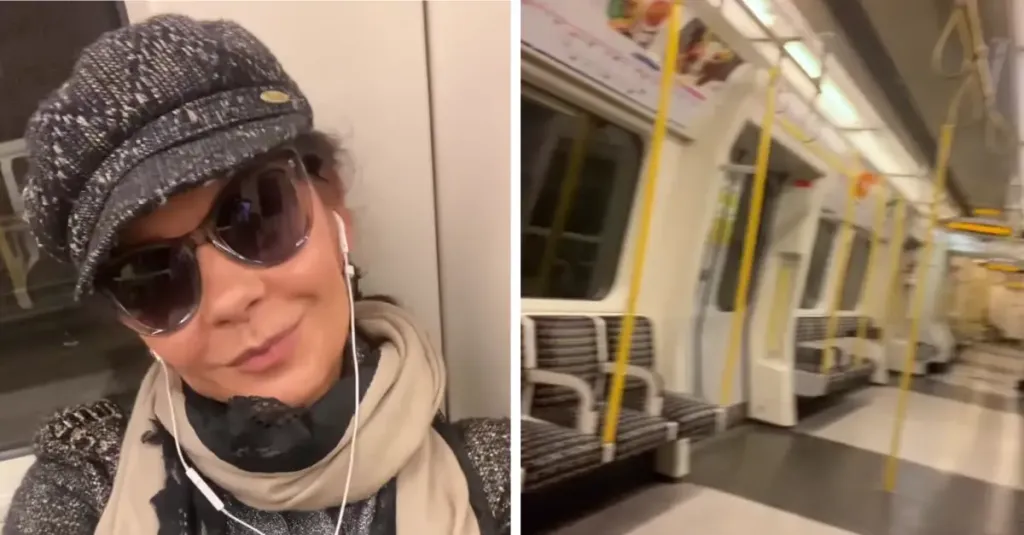 Hollywood Actress Looks Unrecognisable As She Rides The Tube