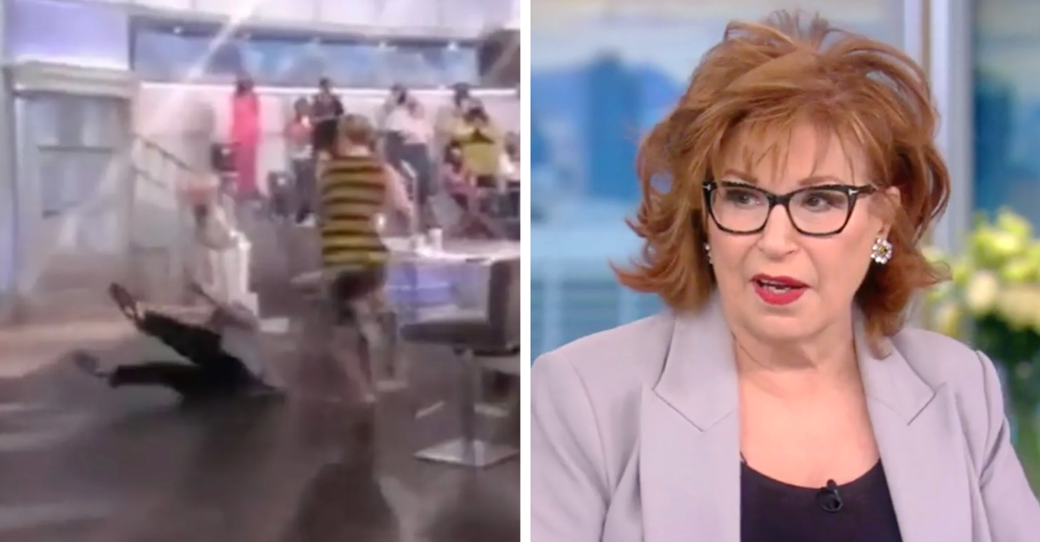 Footage Shows Joy Behar Brutally Face Plant On The View After Missing Her Seat
