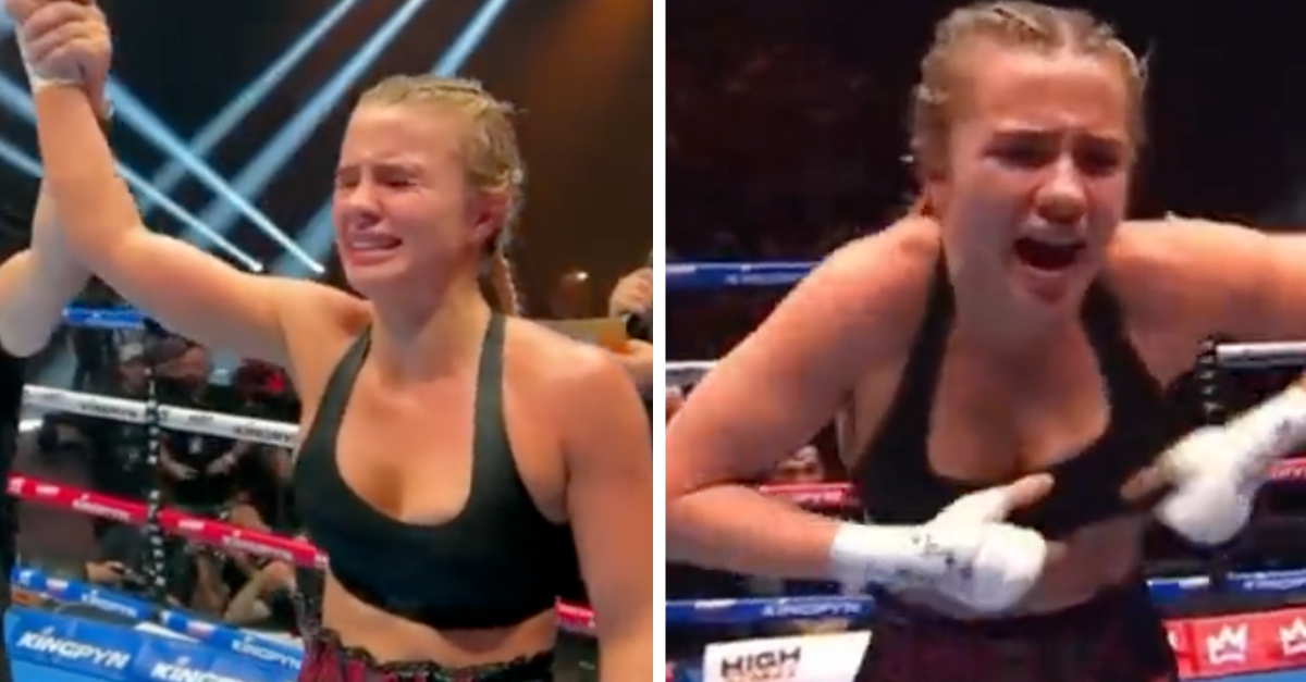 Boxer Stuns Fans By Lifting Her Top To Celebrate First Ever Win