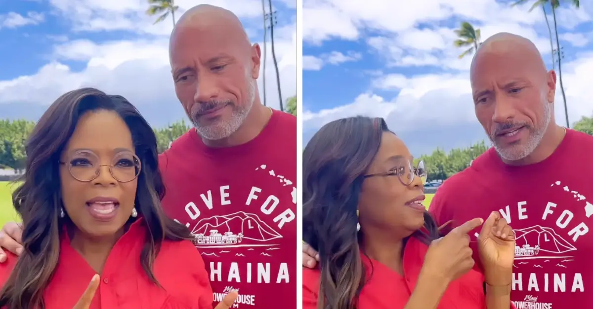 Dwayne ‘The Rock’ Johnson And Oprah Winfrey Slammed For Asking Fans To Donate To Maui Fund