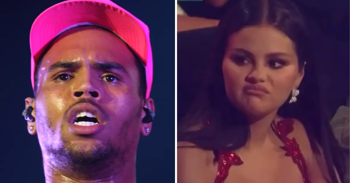 Chris Brown Breaks Silence On Selena Gomez’s Viral Reaction To His VMA Nomination