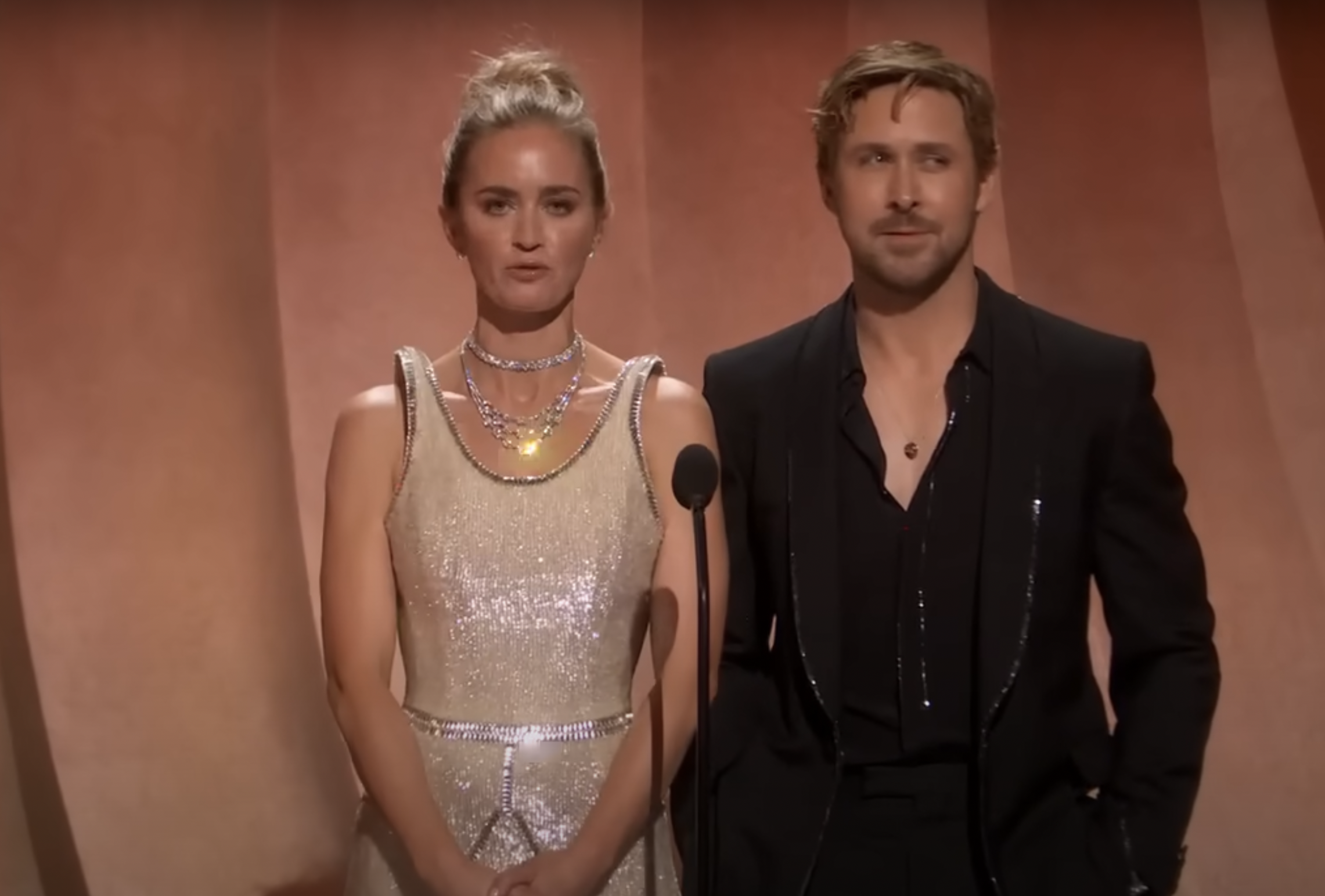 Strange Detail On Emily Blunt’s Oscars Dress Is Baffling Fans: ‘I Can’t Unsee It’