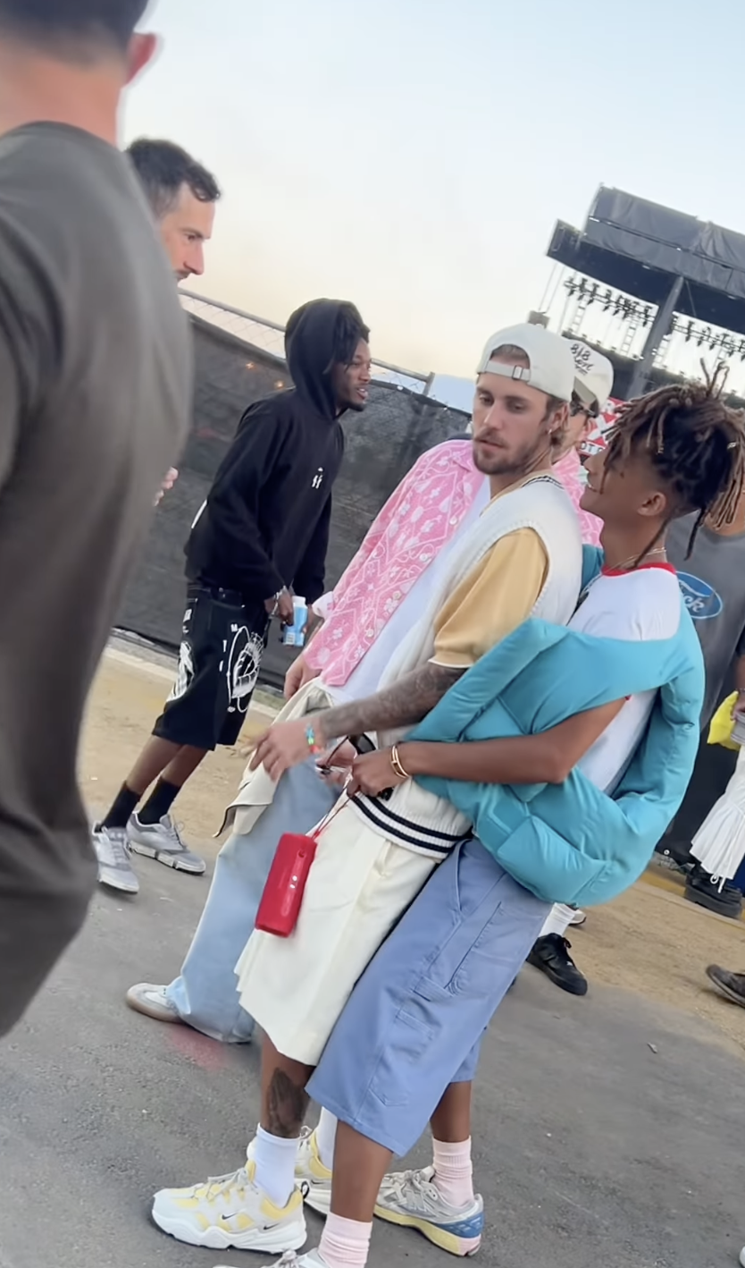 Justin Bieber And Jaden Smith Filmed Sharing Kiss During Intimate Moment At Coachella