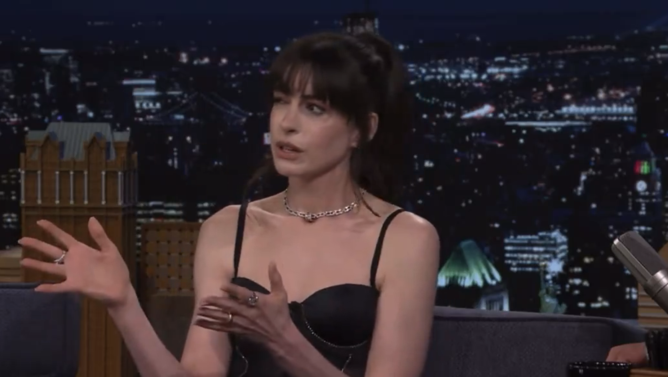 Anne Hathaway’s ‘Tonight Show’ Interview Takes Awful Turn After Audience Reacts in Silence to Her Question