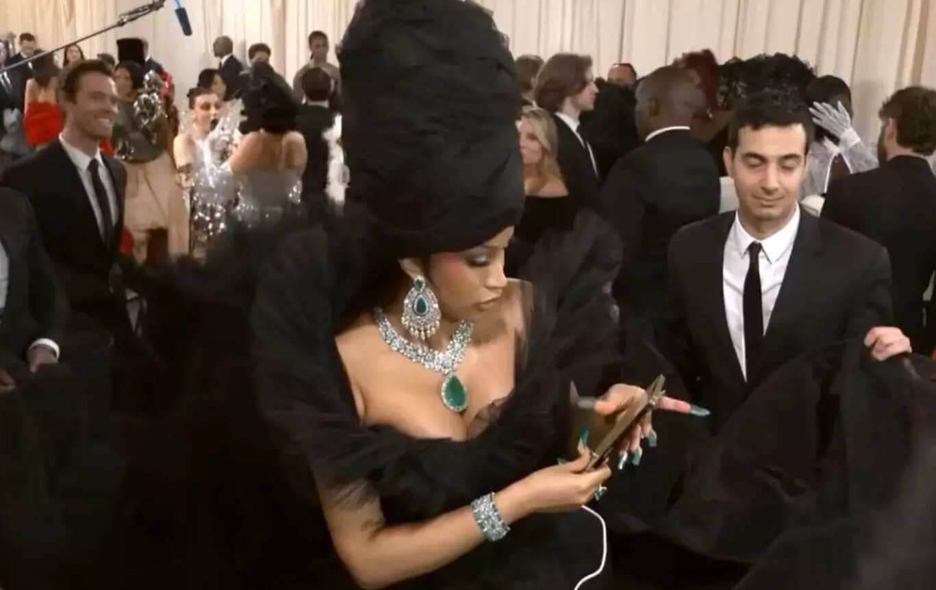 Cardi B Fans Concerned About Her Safety After Met Gala Livestream Shows Her Phone Screen