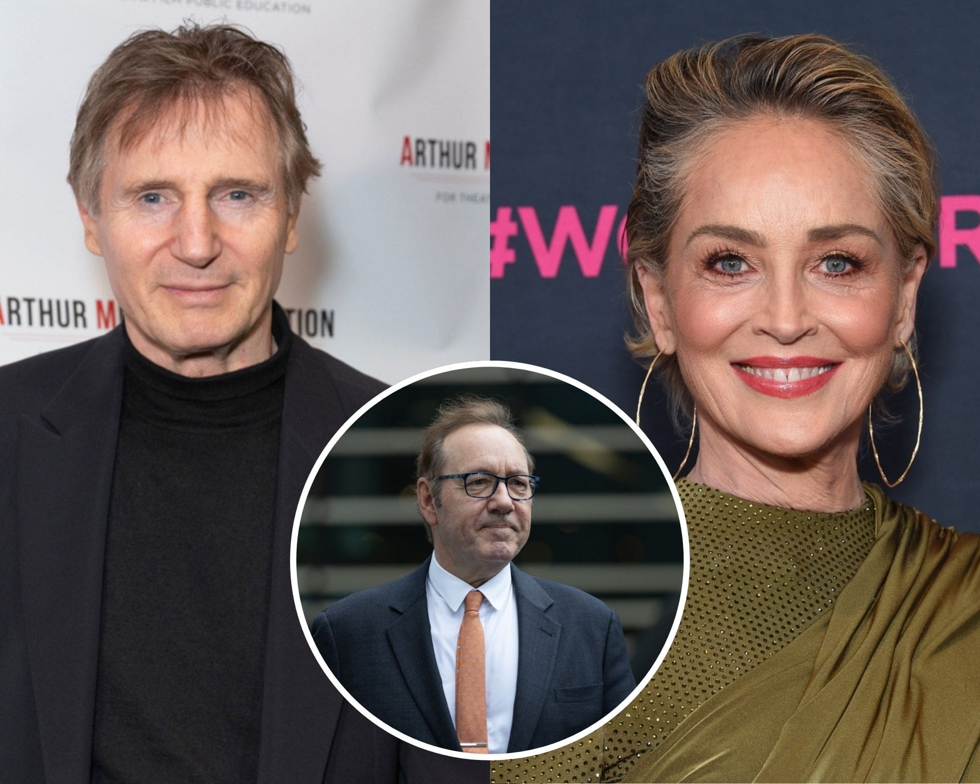 Liam Neeson and Sharon Stone Defend Kevin Spacey, Both Want Him Acting Again