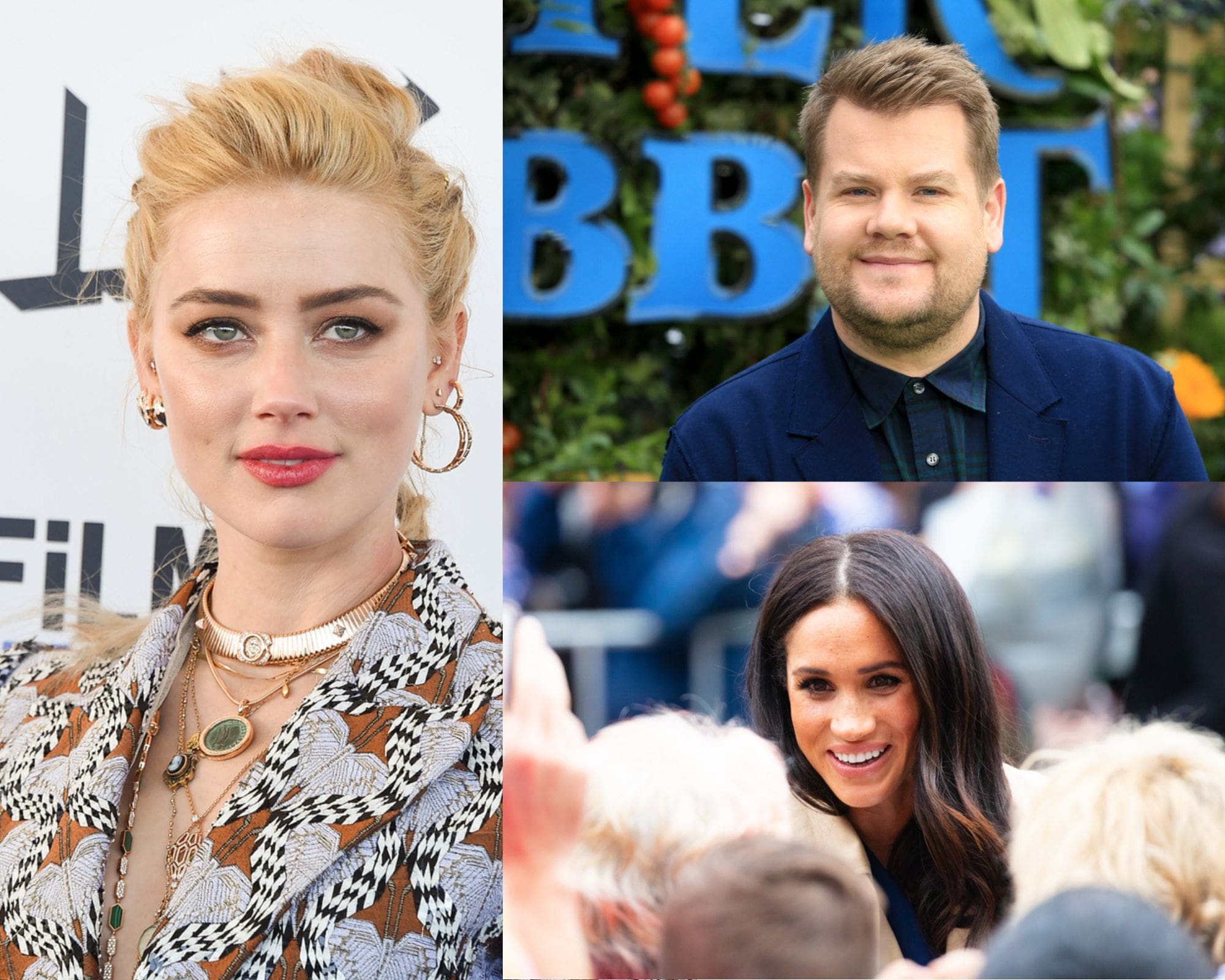 Amber Heard, James Corden, and Meghan Markle Voted Most Disliked Celebrities of 2024