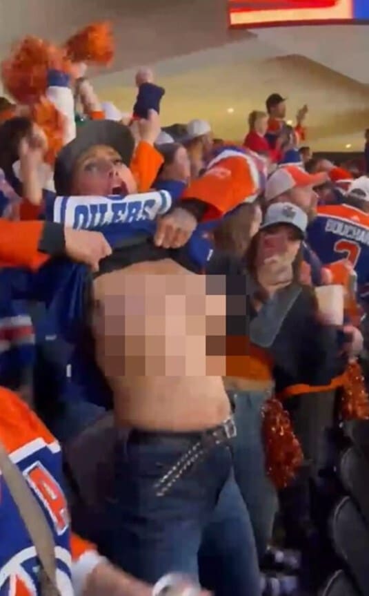Hockey Fan Gets Porn Offer After Flashing Breasts at Game
