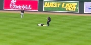 Streaker at Baseball Game Does Backflip In Cops Face Before Being Brutally Tazed