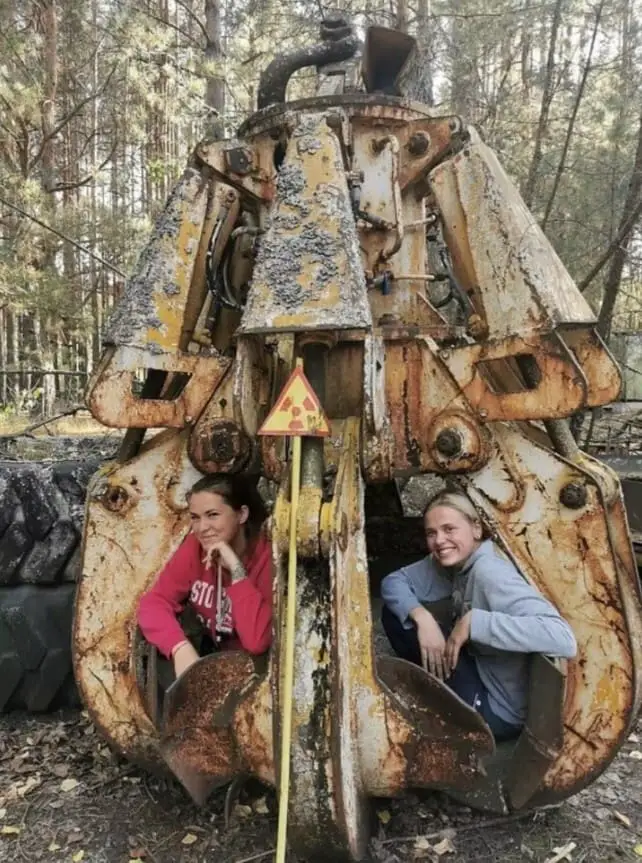 Tourists Post Photo Inside One Of The Most Radioactive Items In The Chernobyl Exclusion Zone