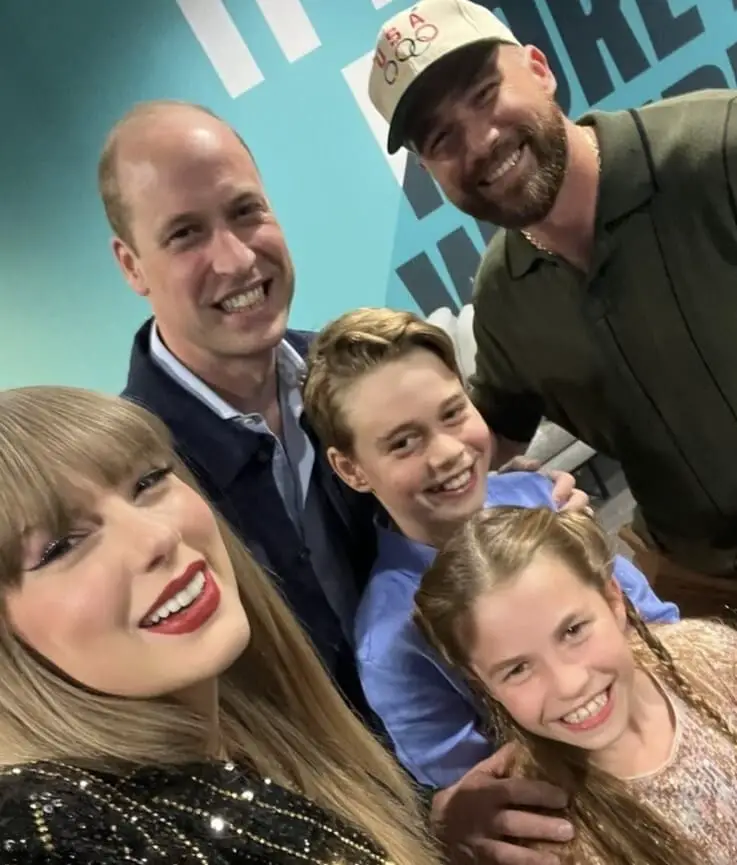 Taylor Swift and Travis Kelce’s First Official Photo Together Is With Prince William And His Kids