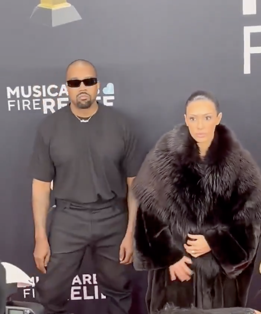 Kanye West Issues Statement After Being Kicked Out Of Grammys For Wife’s X-Rated Dress