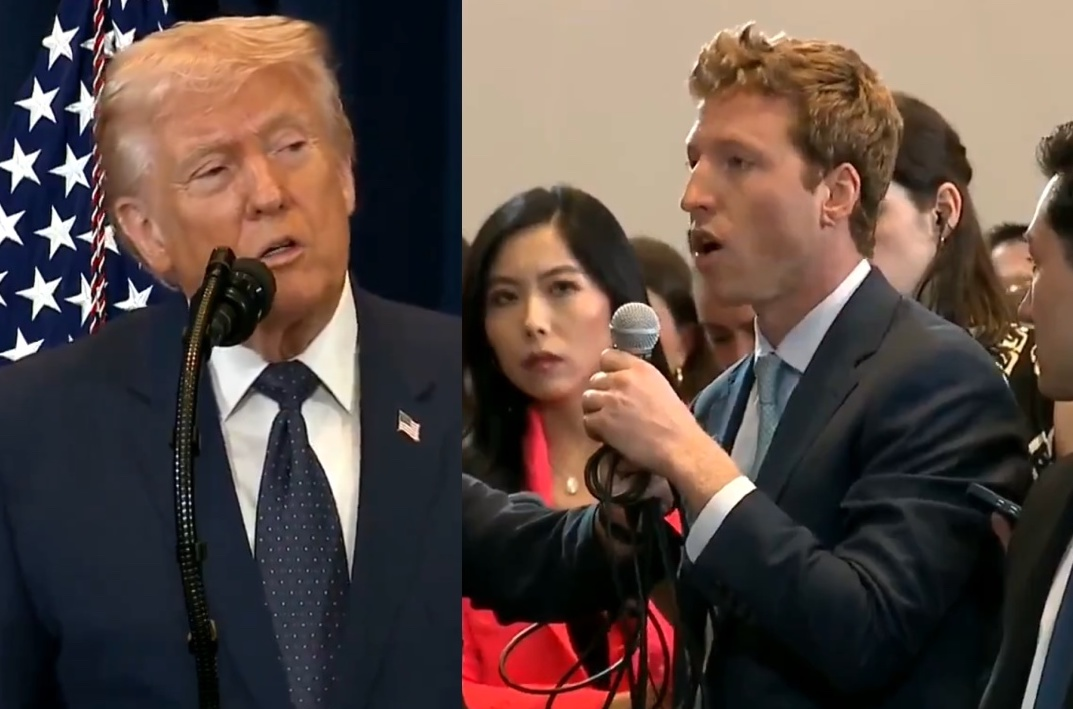 ‘Brave’ Reporter Praised For Calling Out Trump In Front Of The World